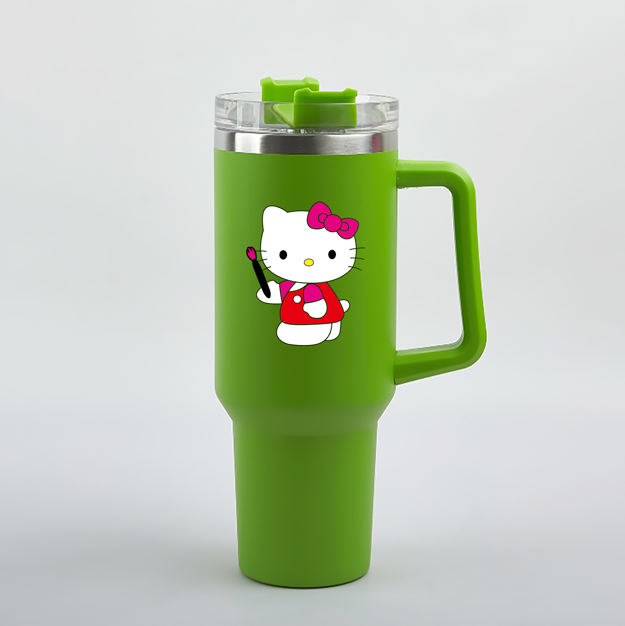 （画像用） Hello Kitty ハローキティ 1200mL車用タンブラー（カラープリント）